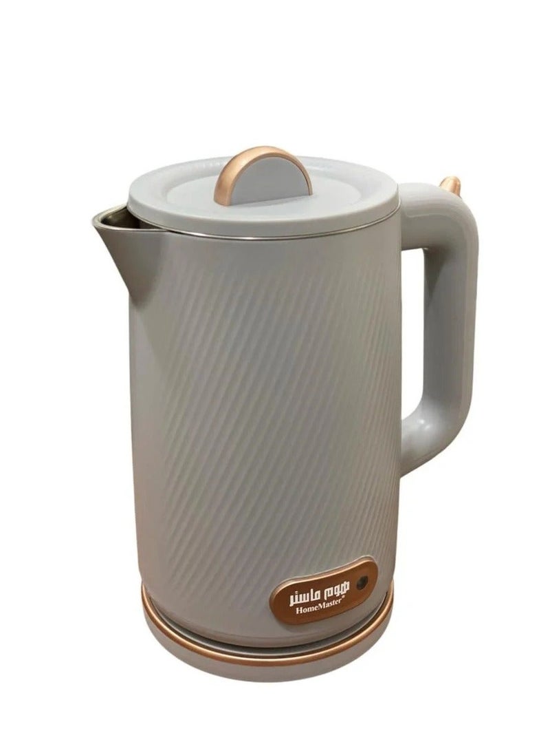 Home Master 1.8L Grey Plastic Electric Kettle with Advanced Safety Features and Double Wall 1500W - Image 3