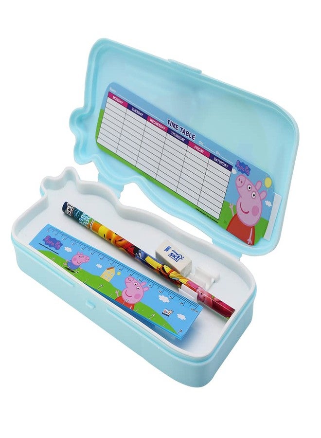 SKi Homeware SKI Peppa Pig Pencil Box for Kids (Set of 2) (Blue) - Image 3