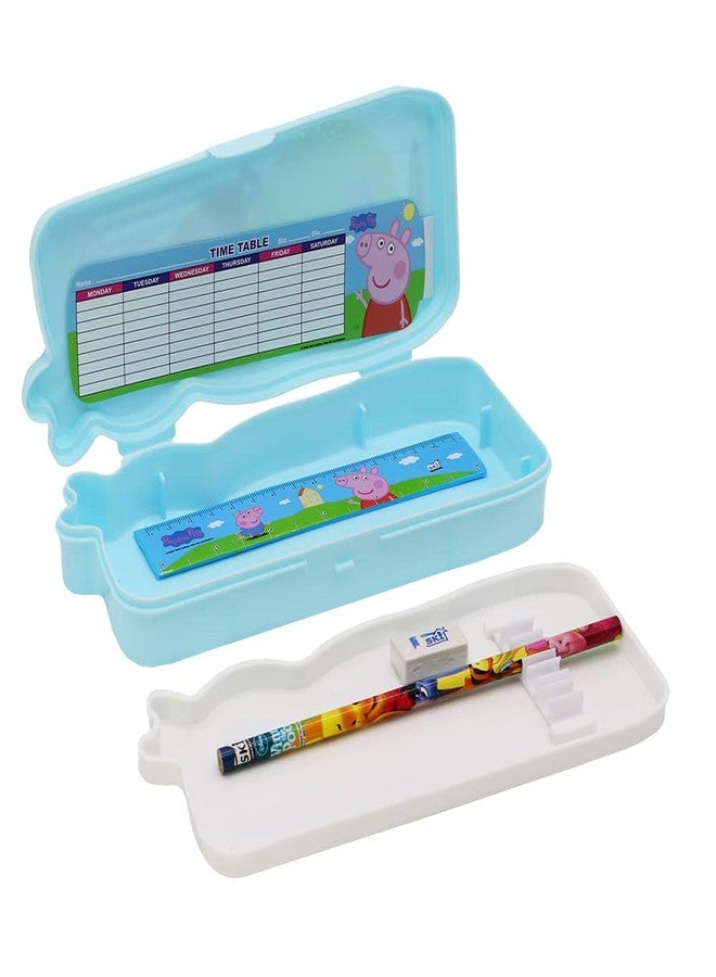 SKi Homeware SKI Peppa Pig Pencil Box for Kids (Set of 2) (Blue) - Image 4