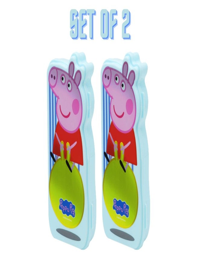 SKi Homeware SKI Peppa Pig Pencil Box for Kids (Set of 2) (Blue) - Image 1