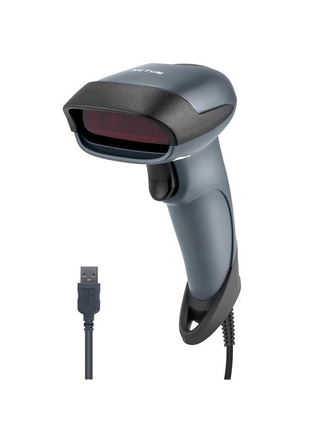 NETUM ® Handheld 1D Laser Barcode Scanner 32 Bit USB Wired Cable Reader A4 Bar Code Supermarket for POS System - NT-M1 - Image 1