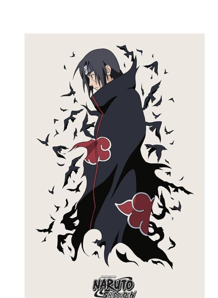 مؤسسة فكرة اليوم Today Idea Naruto Shippuden - ملصق حائط Itachi، مقاس 22.375 بوصة × 34 بوصة، نسخة غير مؤطرة - Image 1