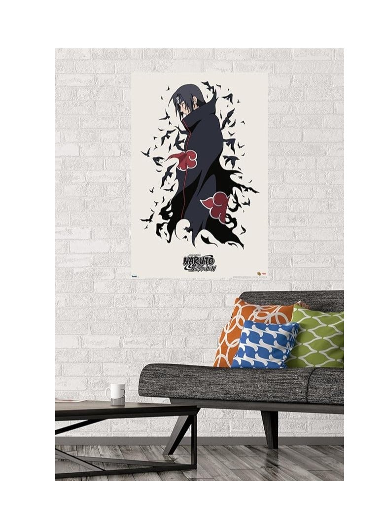 مؤسسة فكرة اليوم Today Idea Naruto Shippuden - ملصق حائط Itachi، مقاس 22.375 بوصة × 34 بوصة، نسخة غير مؤطرة - Image 2