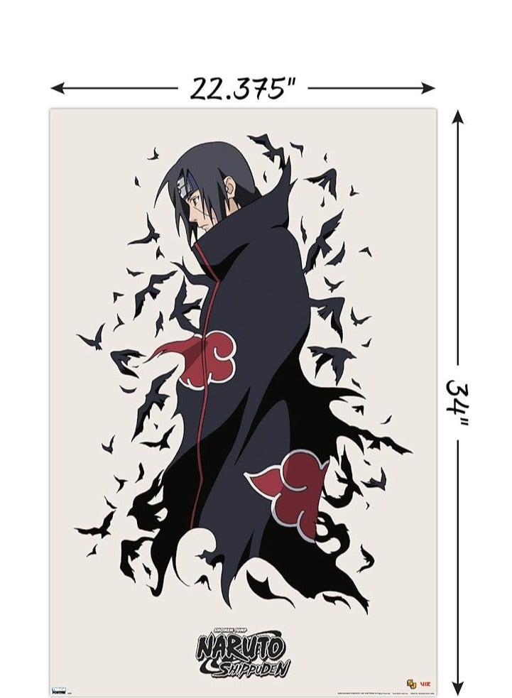 مؤسسة فكرة اليوم Today Idea Naruto Shippuden - ملصق حائط Itachi، مقاس 22.375 بوصة × 34 بوصة، نسخة غير مؤطرة - Image 3