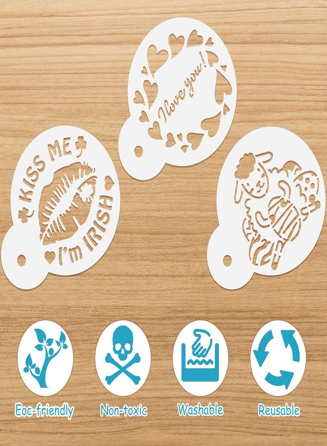 Chinco 30 Pieces Cookie Stencils Cake Stencils Desserts Cookies Baking Stencil Cake Decoration Stencils for Kitchen Baking Painting Tools - Image 3