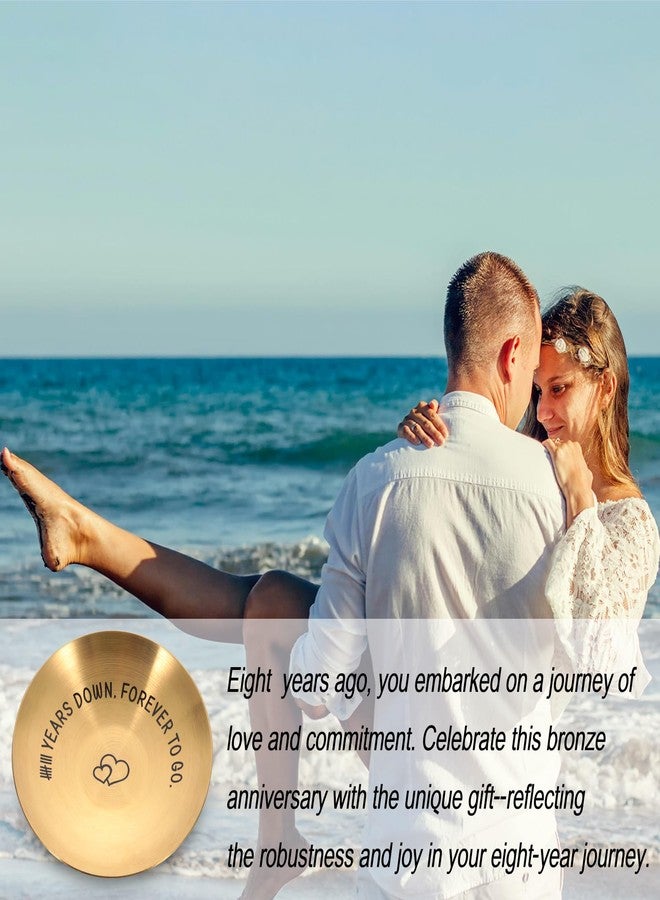 NUBARKO 8th Bronze Anniversary Wedding Gifts for Him Her Couple Women Men Bronze 8th Anniversary Jewelry for Women 8th Anniversary Ring Holder Christmas Valentines Birthday Gifts for Women Men Girlfriend Wife - Image 4