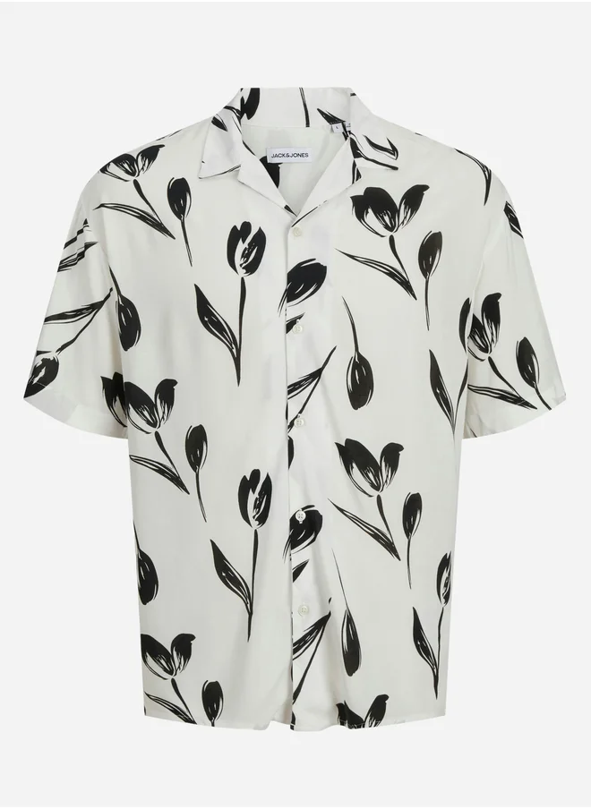 JACK & JONES JJEJEFF Charge Short Sleeve Resort Shirt