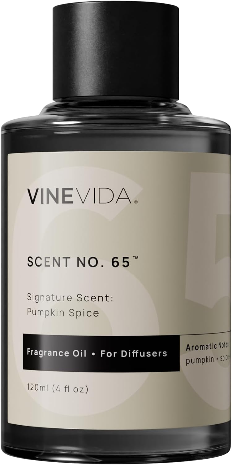 VINEVIDA Pumpkin Spice Fragrance Oil for Cold Air Diffusers - 4 Fl Oz - Fall Essential Oils, Diffuser Oil Refill & Air Freshener Room Spray - Image 1