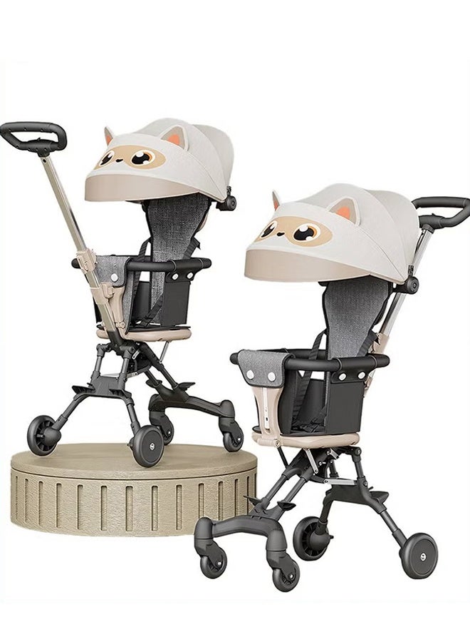 جورفنت عربة أطفال، عربة سفر خفيفة الوزن للأطفال الرضع، كابينة سفر قابلة للطي مع 4 عجلات وحزام كتف قابل للطي مدمج للأطفال الصغار من عمر 6 إلى 60 شهرًا، منظر طبيعي مرتفع - Image 1