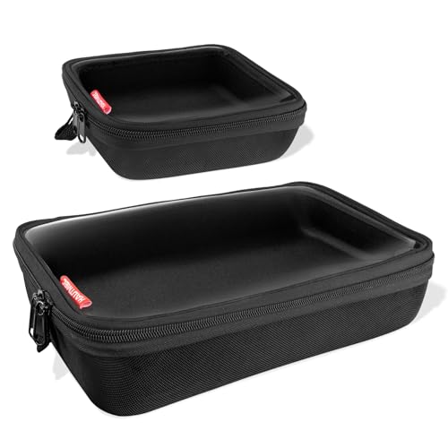 HAUTMEC 2Piece Hard Tool Case Organizer with Clear Window 1680D EVA WaterResistant Tool Bag Double Zipper Utility Pouches for Tools Accessories HT0403 - Image 1