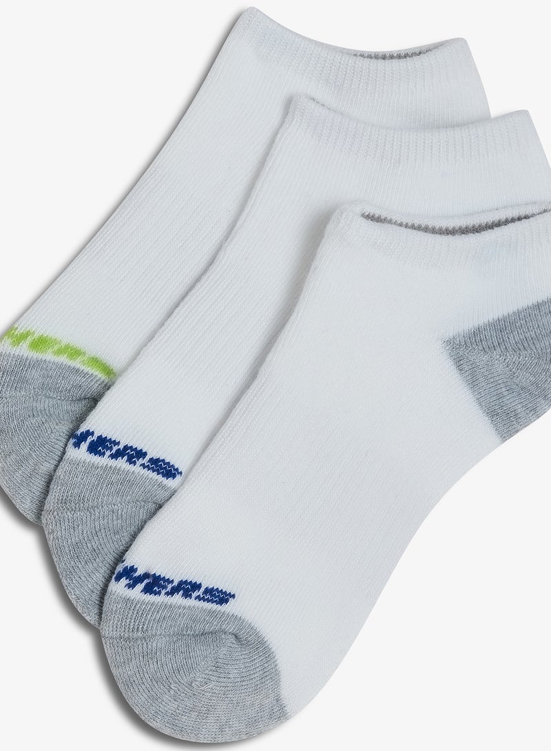 SKECHERS 3 Pack Full Terry No-Show Socks - Image 3