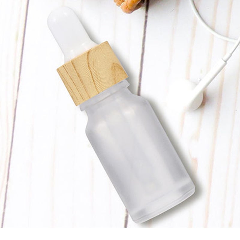 6pcs 10ML Refillable Bottles Dropper Bottles Frosted Glass Bottle - Image 4