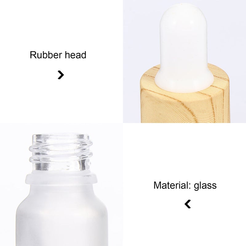 6pcs 10ML Refillable Bottles Dropper Bottles Frosted Glass Bottle - Image 5