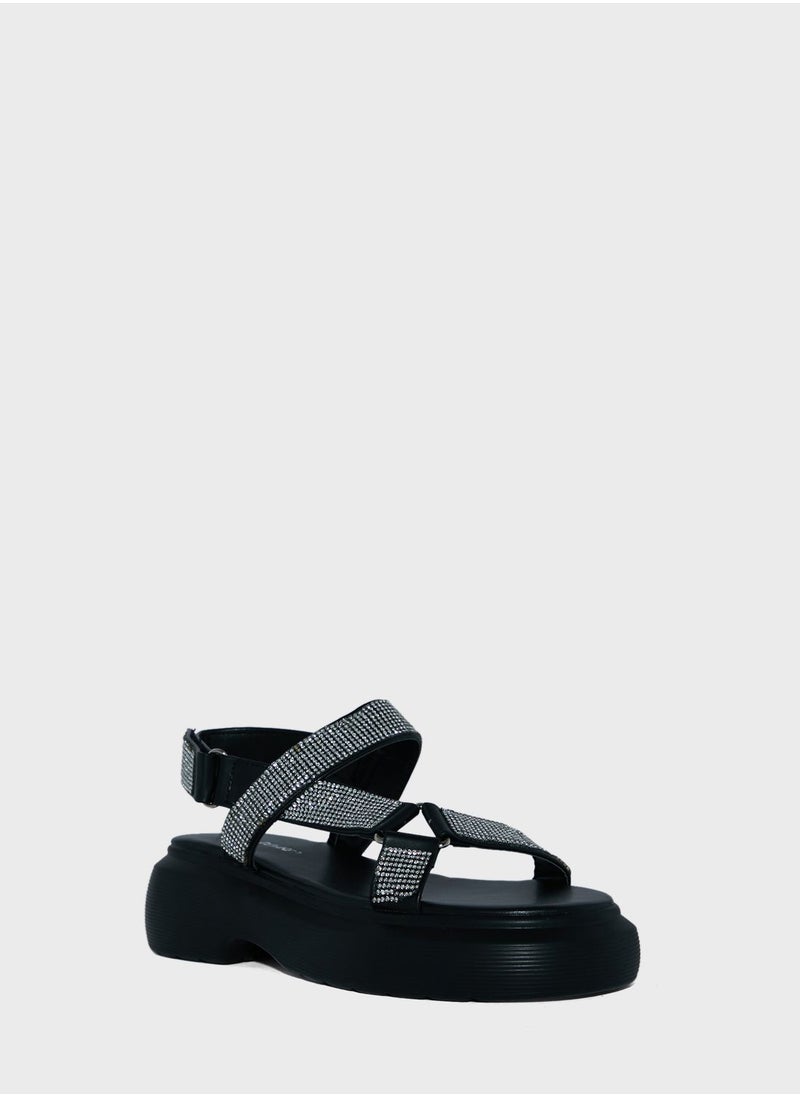 PUBLIC DESIRE - Sierra Mid Heel Sandals - Image 1