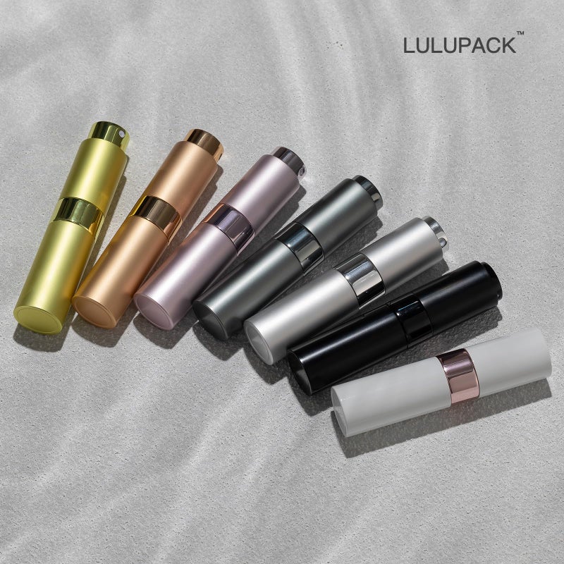 Lulupack Travel Perfume Bottle Refillable - Cologne Spray Atomizer Mini - Small Travel Size Empty Sprayer for Refill Sample Container - Portable Fragrance Decant Dispenser for Women Men 8ml 6PCS Brown - Image 3