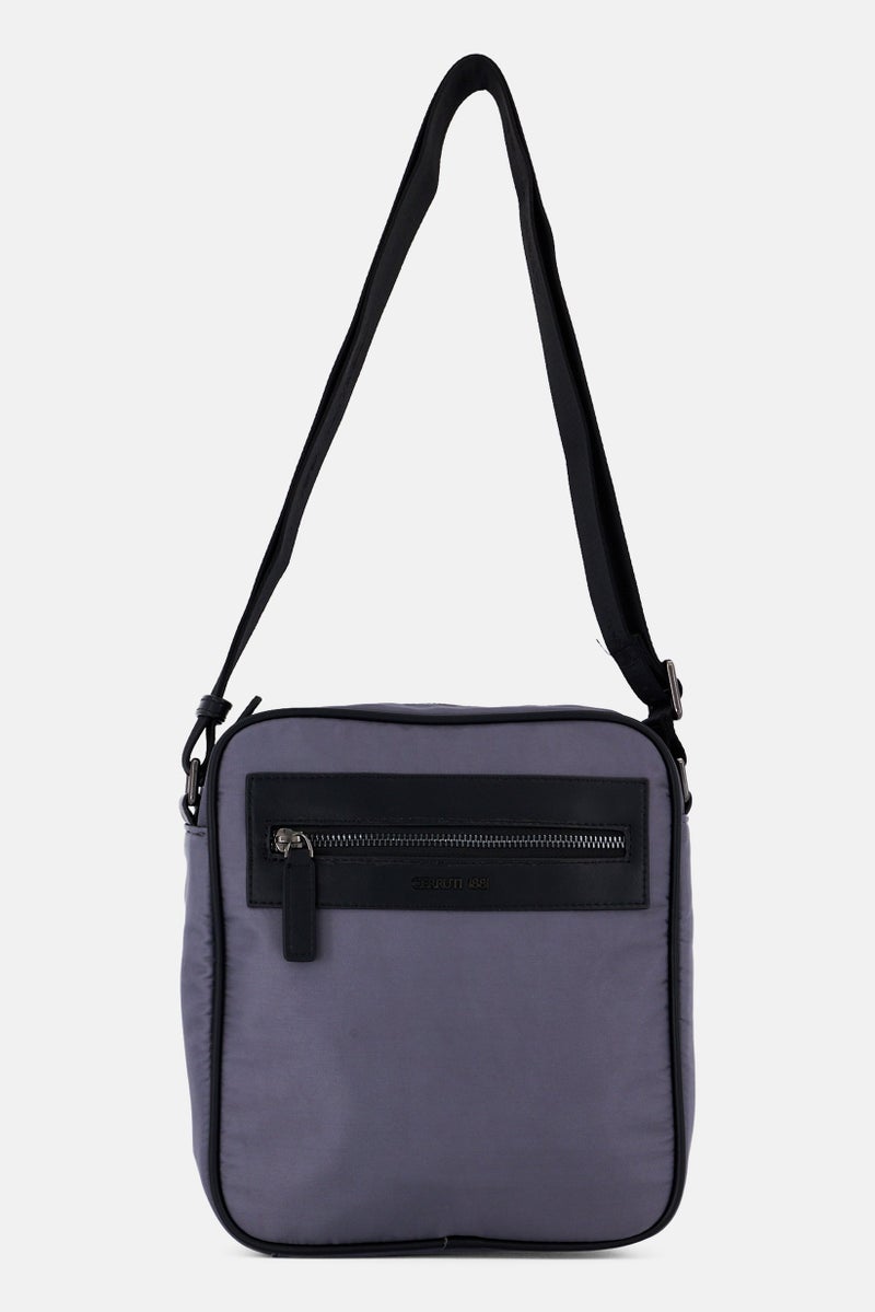 CERRUTI 1881 Men Solid Cross Body Bag, Grey  - Image 1