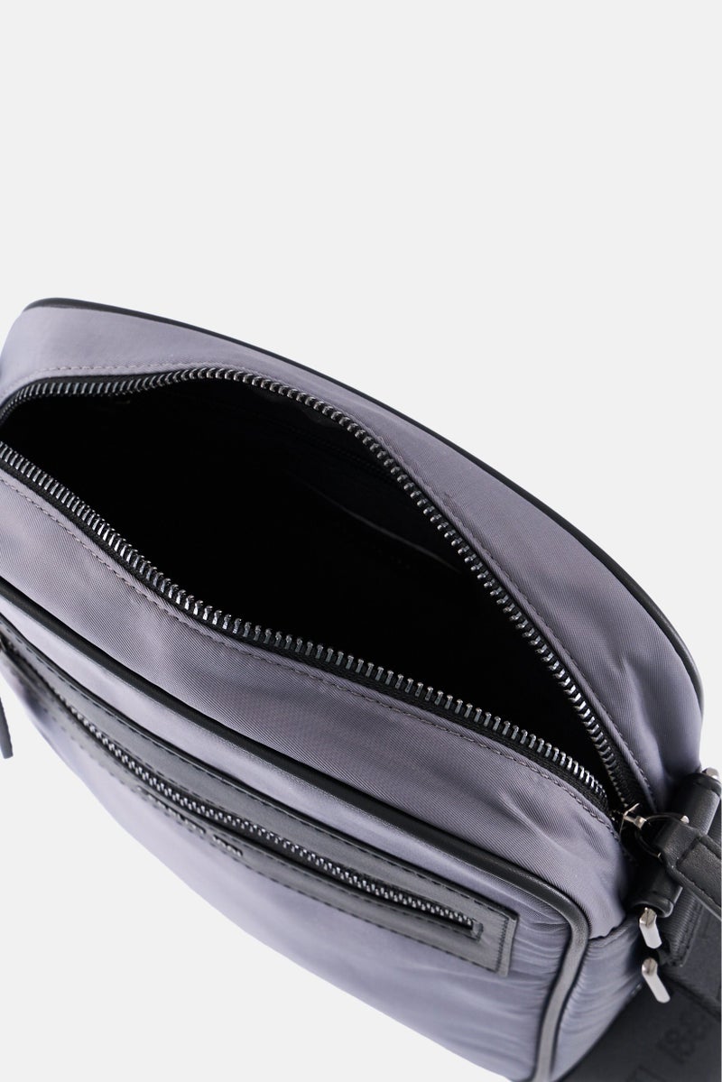 CERRUTI 1881 Men Solid Cross Body Bag, Grey  - Image 4