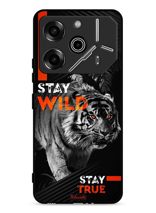 Tolwak Tecno Pova 6 Pro 5G Protective Case Cover Stay Wild Stay True - Image 1
