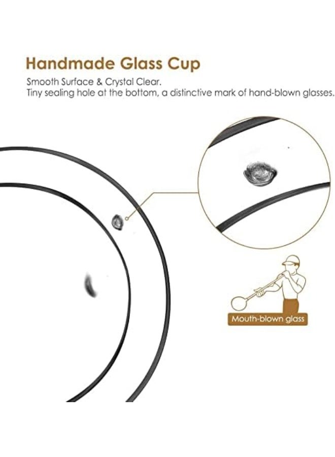 كن واحدًا 6pc 250ML مزدوجة الجدران أكواب القهوة الزجاجية معزولة طبقة أكواب القهوة - Image 2