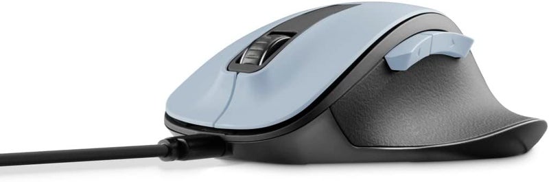 Hama Ergonomic Wireless Mouse (6 Buttons, 2.4 GHz, BlueWave Sensor, 800/1200/1600 DPI, Optical, for Laptop/PC, Battery Powered, Right-Handed) – Polar Blue - Image 3