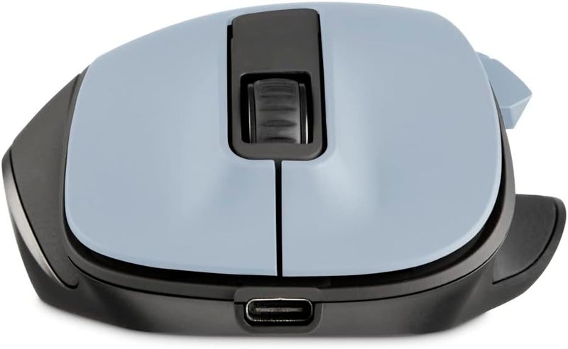 Hama Ergonomic Wireless Mouse (6 Buttons, 2.4 GHz, BlueWave Sensor, 800/1200/1600 DPI, Optical, for Laptop/PC, Battery Powered, Right-Handed) – Polar Blue - Image 5