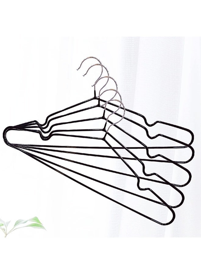 DUNISO 50 Pack Wire Hangers,Heavy Duty Metal Hangers,Coat Hangers with Non-Slip Grooves,Waterproof and Anti Slip,Strong and Durable,Space Saving,for Hanging Coats,Suits,Jackets, Shirt,40cm - Image 4