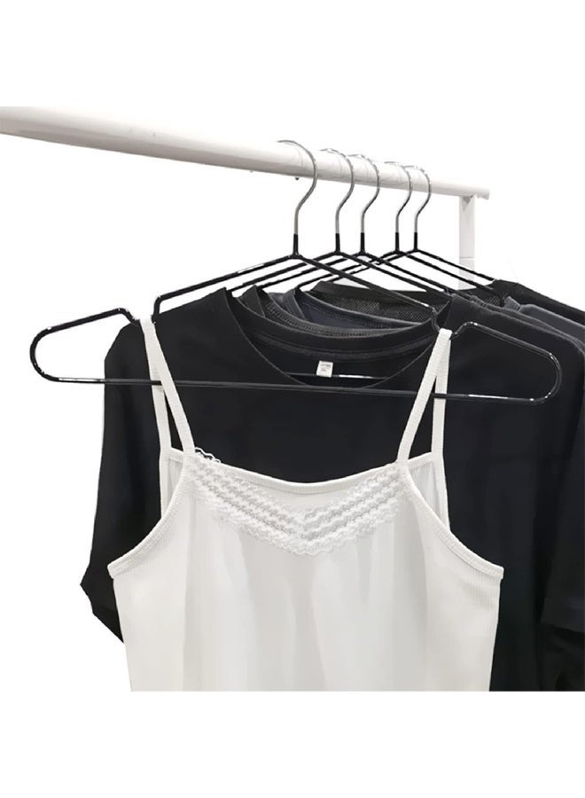 DUNISO 50 Pack Wire Hangers,Heavy Duty Metal Hangers,Coat Hangers with Non-Slip Grooves,Waterproof and Anti Slip,Strong and Durable,Space Saving,for Hanging Coats,Suits,Jackets, Shirt,40cm - Image 3