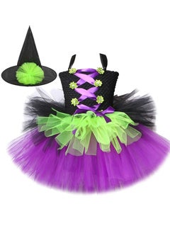 Daddy's Angel Costume For Baby Girls and witch hat  - Image 1