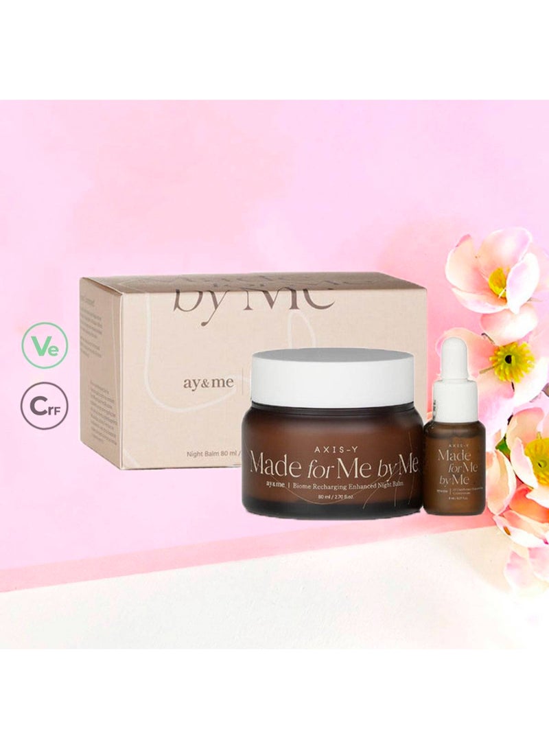 AXIS-Y مجموعة تجديد الليل من ay&me (بلسم الليل المعزز 80 مل + مركز بانثينول الداعم 8 مل) - Image 3