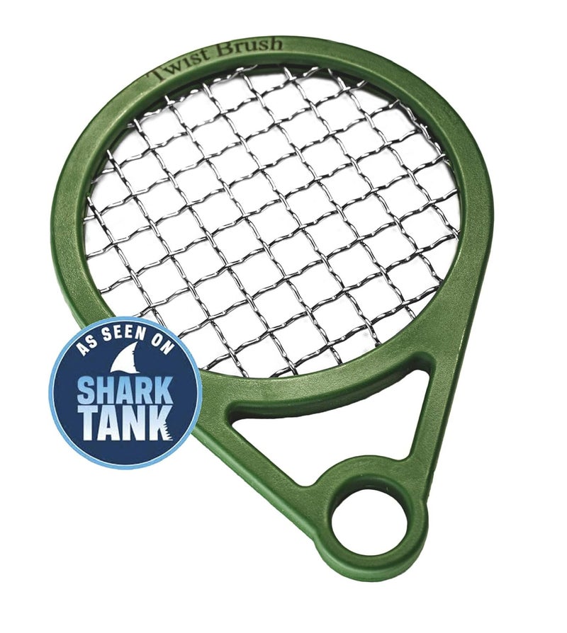 Twist Brush Twist It Up Comb  As Seen on Shark Tank  Alternative to Hair Sponges for Black Mens Curly Hair Tennis RacketStyle Hair Twisting Tool Green