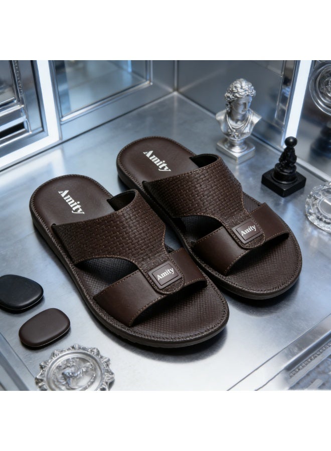 Men's Slip On Slide Sandals, Breathable Wear Resistant Casual Summer Footwear for Indoor Outdoor - Image 4