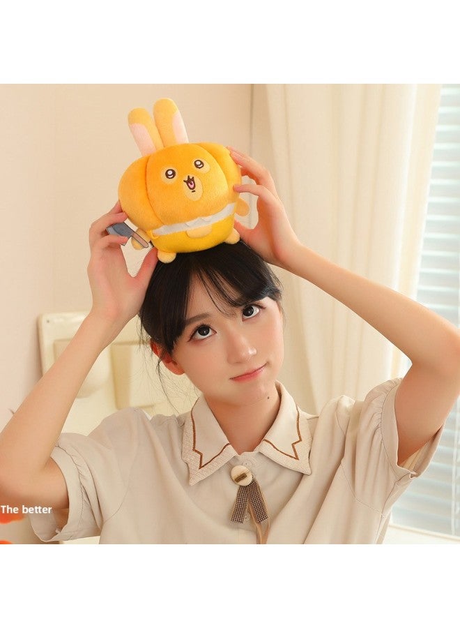 Loquat Cute Pumpkin Usaki Plush Toy Easter Bag Doll Pendant For Girlfriends Creative Gift-Color:Pumpkin Usaqi-Height:10cm - Image 4