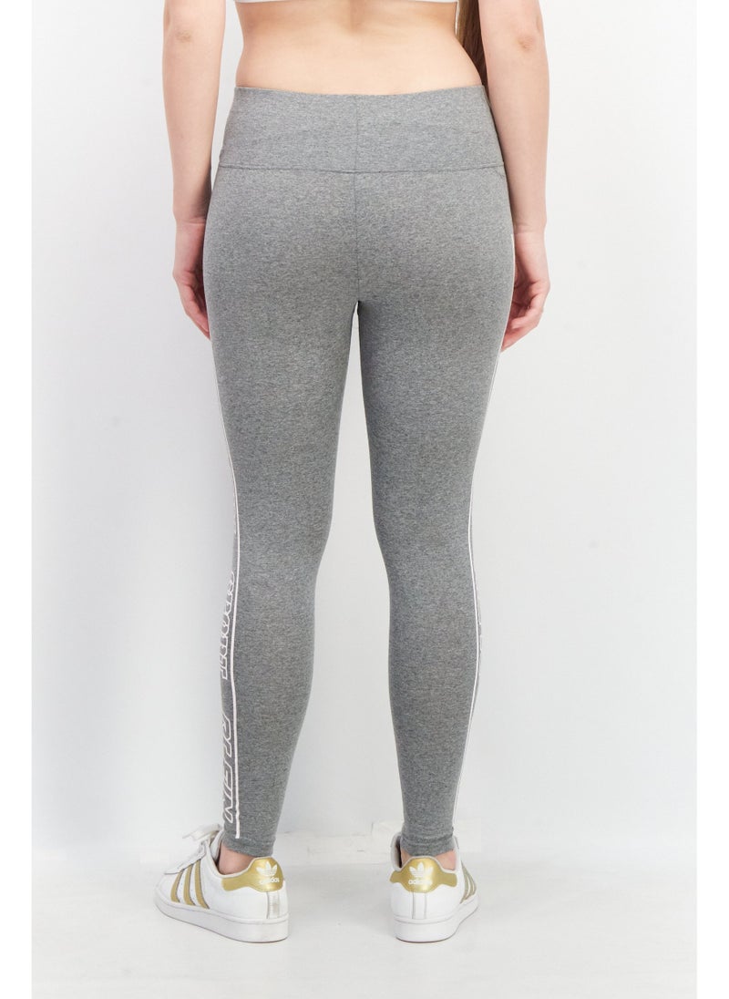 PHILIPP PLEIN Plein Sport Women Sportswear Fit Training Leggings, Grey - Image 5