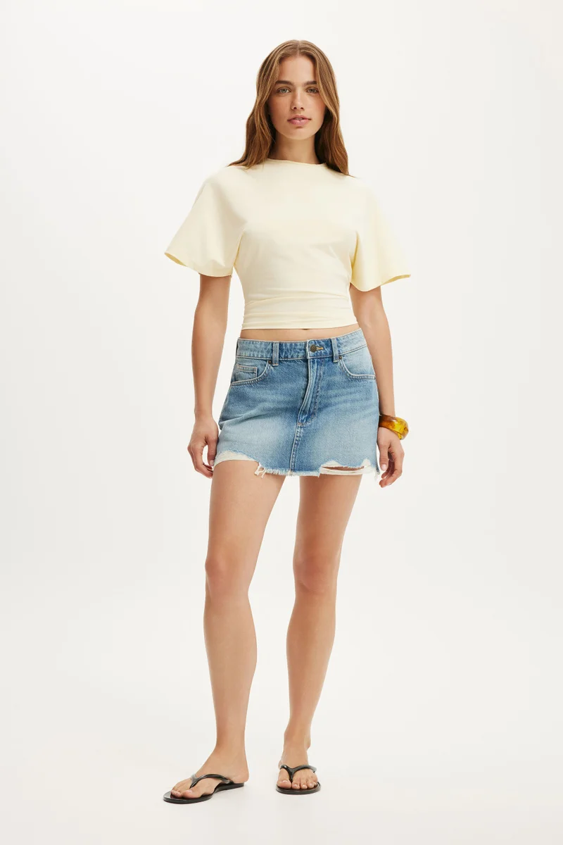 كوتون اون ORIGINAL DENIM MINI SKIRT
