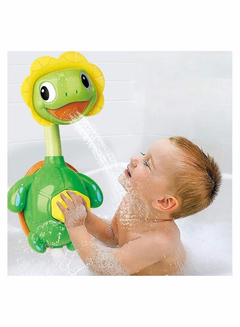 Y&D Turtle Baby Bath Toys Spray Bathing Tub Fountain for Kid Hand Shower Floating Bathtub Pool Bathroom Toy Toddler Infant Kids - Image 1