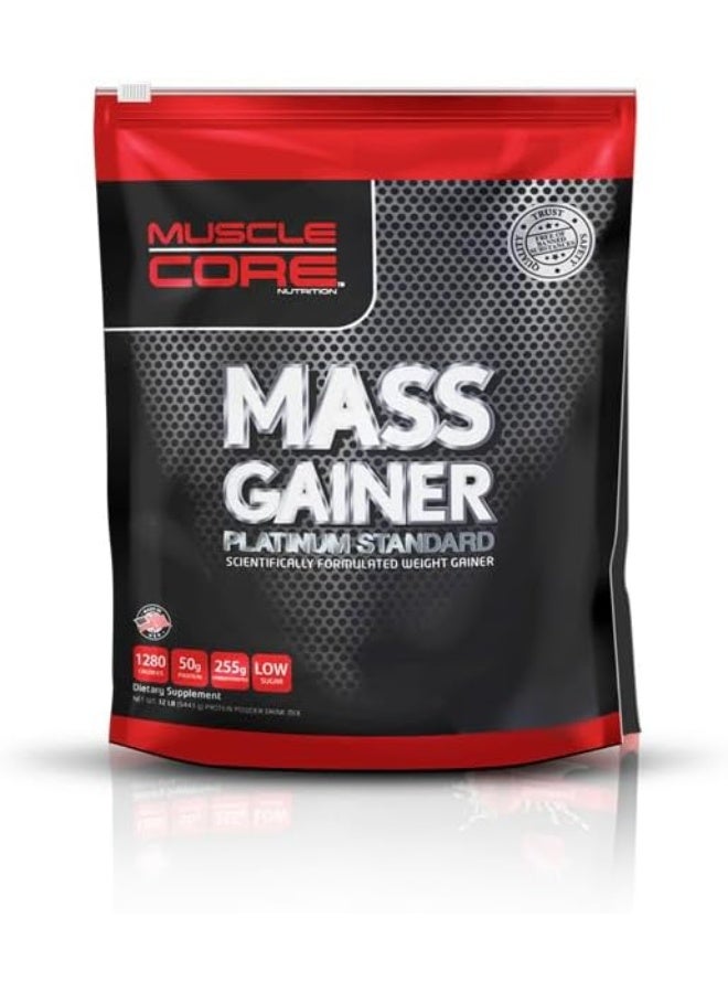 Mass Gainer Platinum Standard Scientifically Formulated Weight Gainer Vanilla Flavour 12Lb