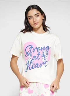 Disney Princess Graphic T-Shirt & Pyjama Set  - Image 3
