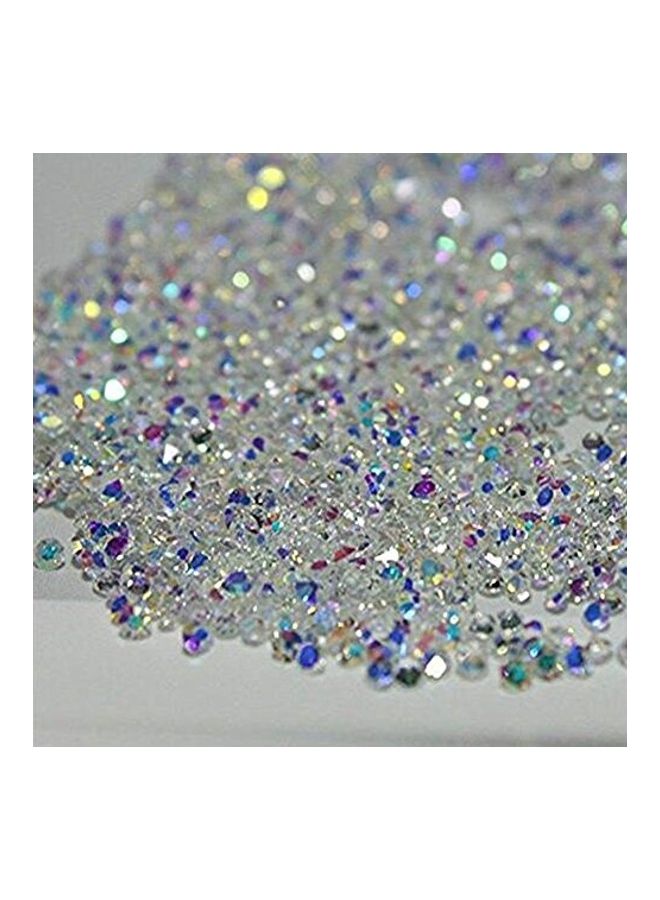نيبمينينت 1400 Piece Nail Art Mini Rhinestones Micro Crystals Sharp Bead Phone Gems Diy Decoration Need Glue Multicolour - Image 1