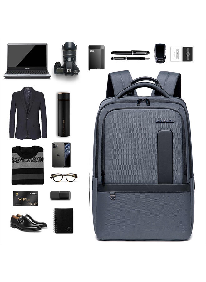 ARCTIC HUNTER Expandable Laptop Backpack Water Repellent School Office Travel Day Pack with Built in USB port, B00490, Grey - Image 5