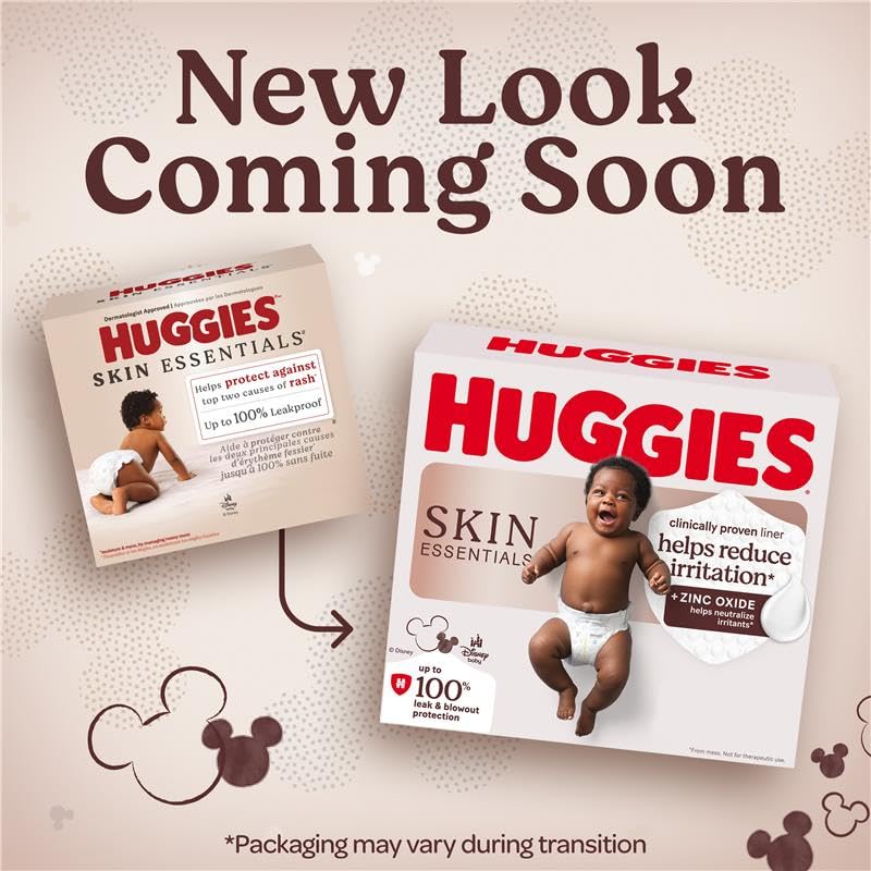 Huggies Size 5 Diapers Skin Essentials Baby Diapers Size 5 27 lbs 17 Count Packaging May Vary - Image 3