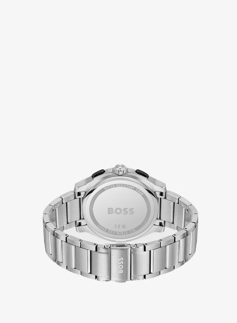 BOSS Peak 2.0 Collection Chronograph Quartz Watch For Men With Silver Stainless Steel Bracelet - 1514191