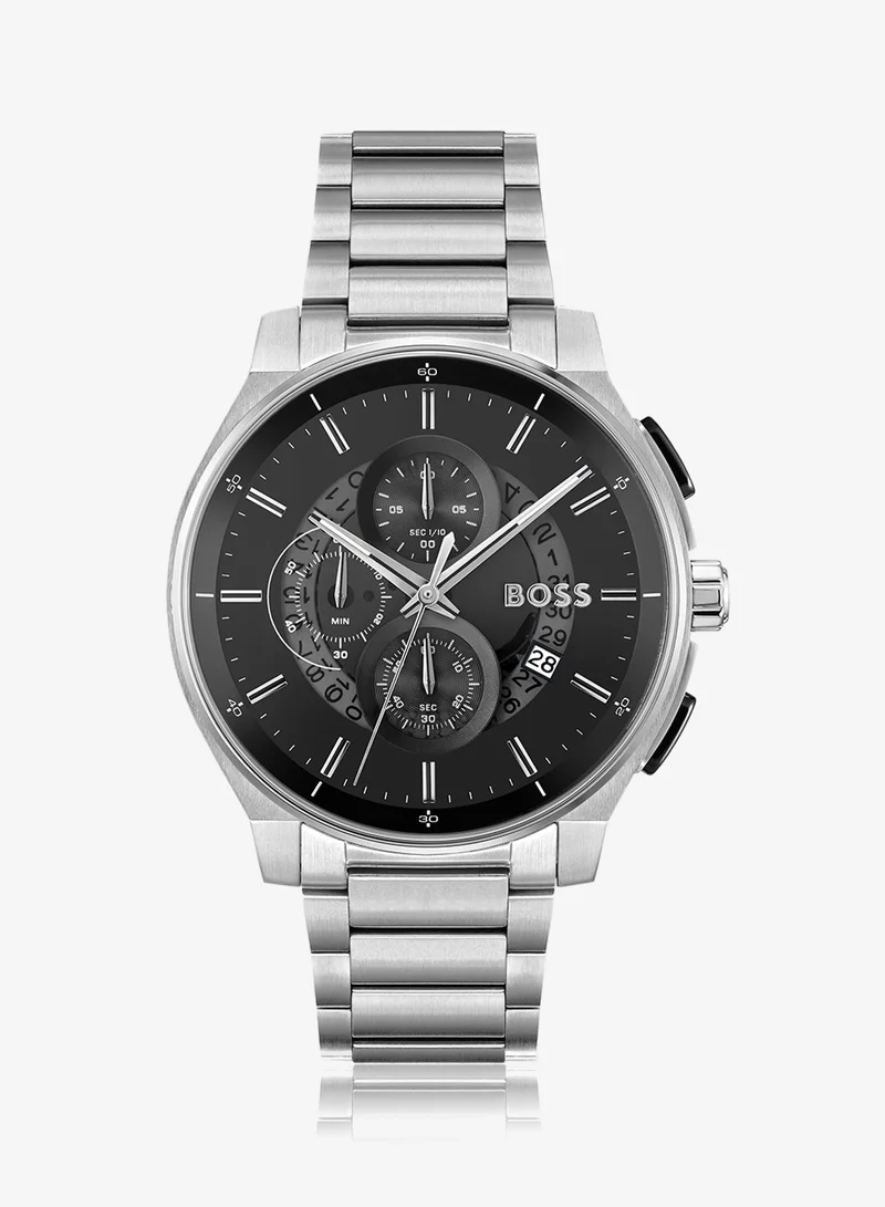 BOSS Peak 2.0 Collection Chronograph Quartz Watch For Men With Silver Stainless Steel Bracelet - 1514191