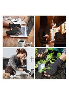 RATSAW 1 Pair Rheumatoid Arthritis Gloves Fingerless Compression Gloves for Pain Relief M  - Image 5