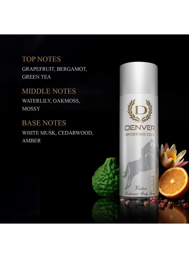 DENVER Sporting Club Victor Deodorant For Men- 150ML | Long Lasting Deo Body Spray - Image 5