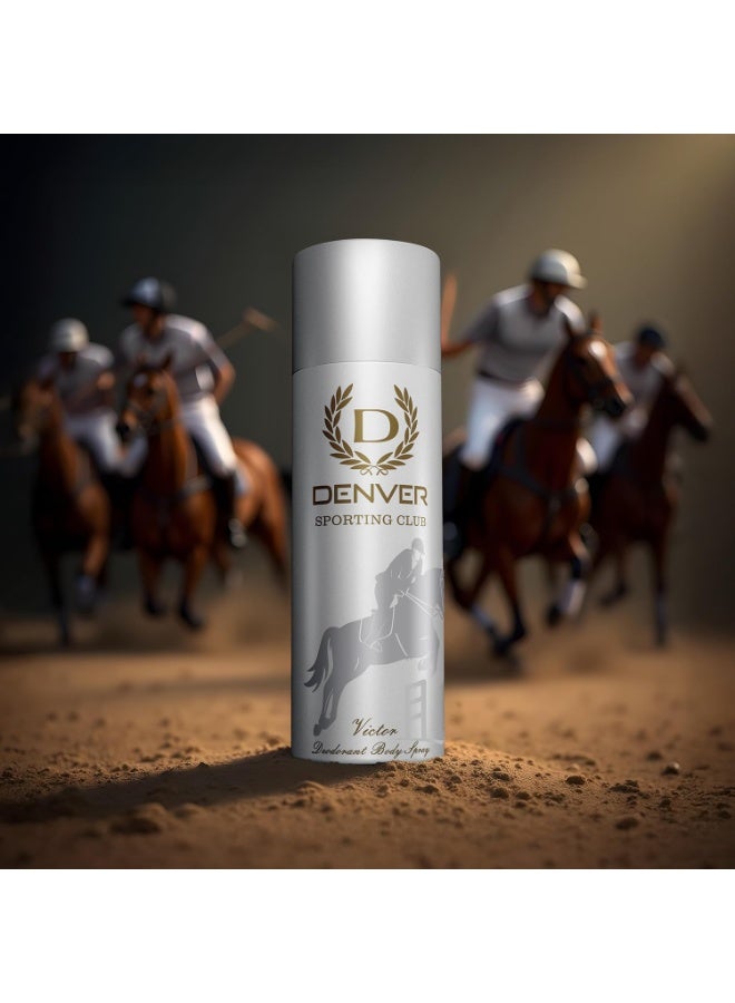 DENVER Sporting Club Victor Deodorant For Men- 150ML | Long Lasting Deo Body Spray - Image 2