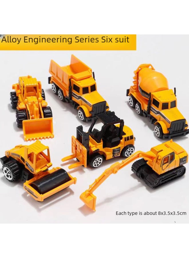 Back To Force Alloy Car Model Sliding Engineering Car Sports Car Stall Toys Children's Toys Manufacturers Wholesale-Color:60 Alloy Simulation Sliding Fire Truck  - Image 4