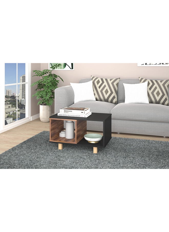 Home Box Coffee Table - Mdp 15Mm Color Black/Nutbrown 67.5 x 44.5 x 41 cm  - Image 1