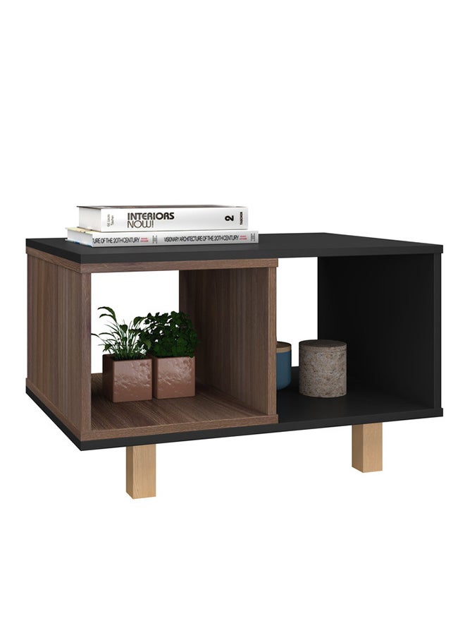 Home Box Coffee Table - Mdp 15Mm Color Black/Nutbrown 67.5 x 44.5 x 41 cm  - Image 2