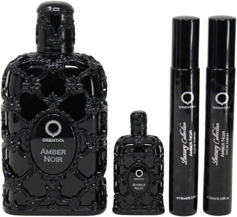 Orientica Amber Noir 4 Pc Gift Set - Eau De Parfum - Unisex - Image 2