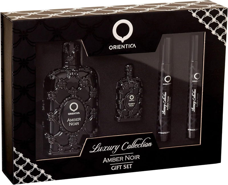 Orientica Amber Noir 4 Pc Gift Set - Eau De Parfum - Unisex - Image 3